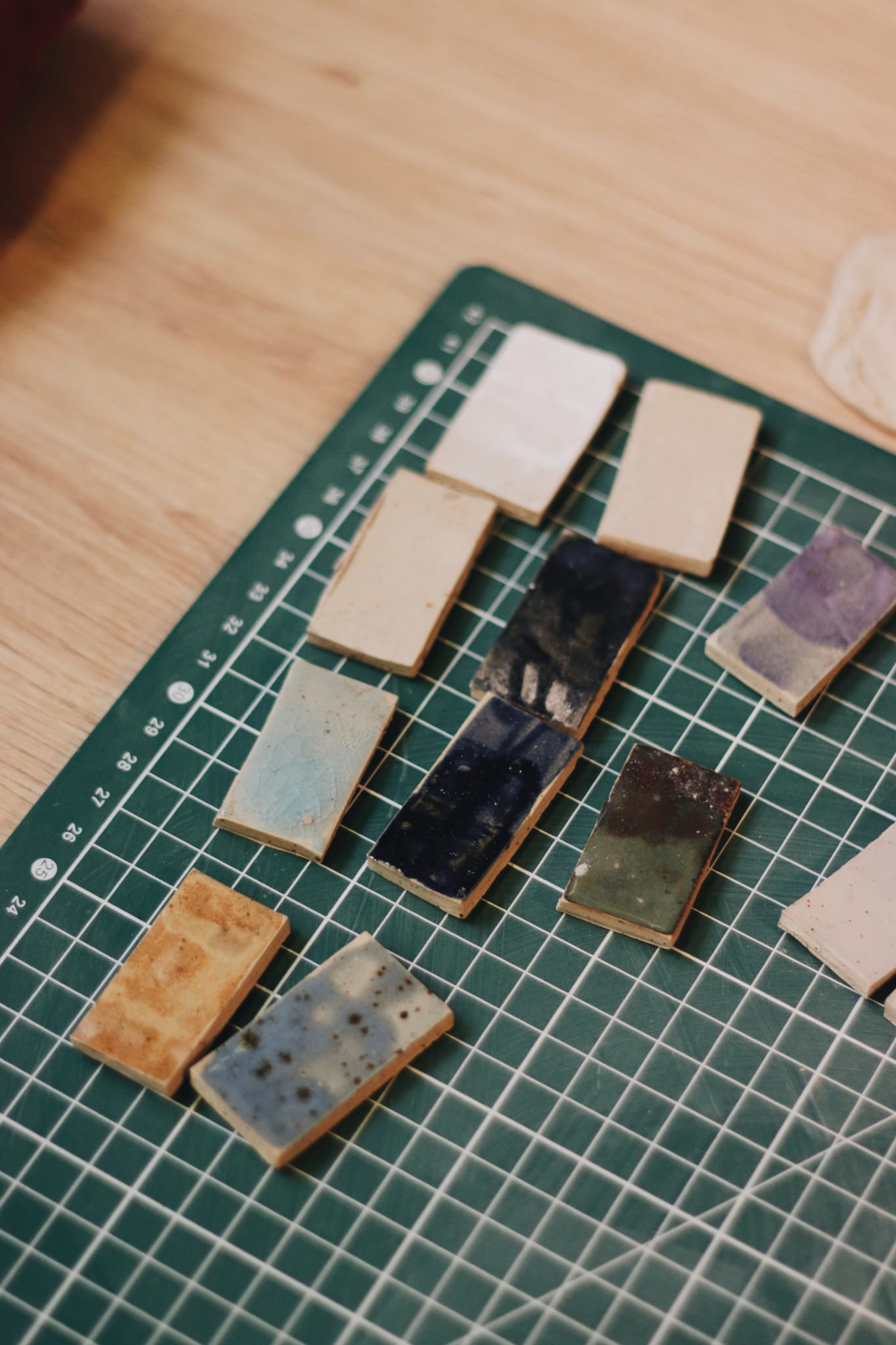 test de couleurs céramique